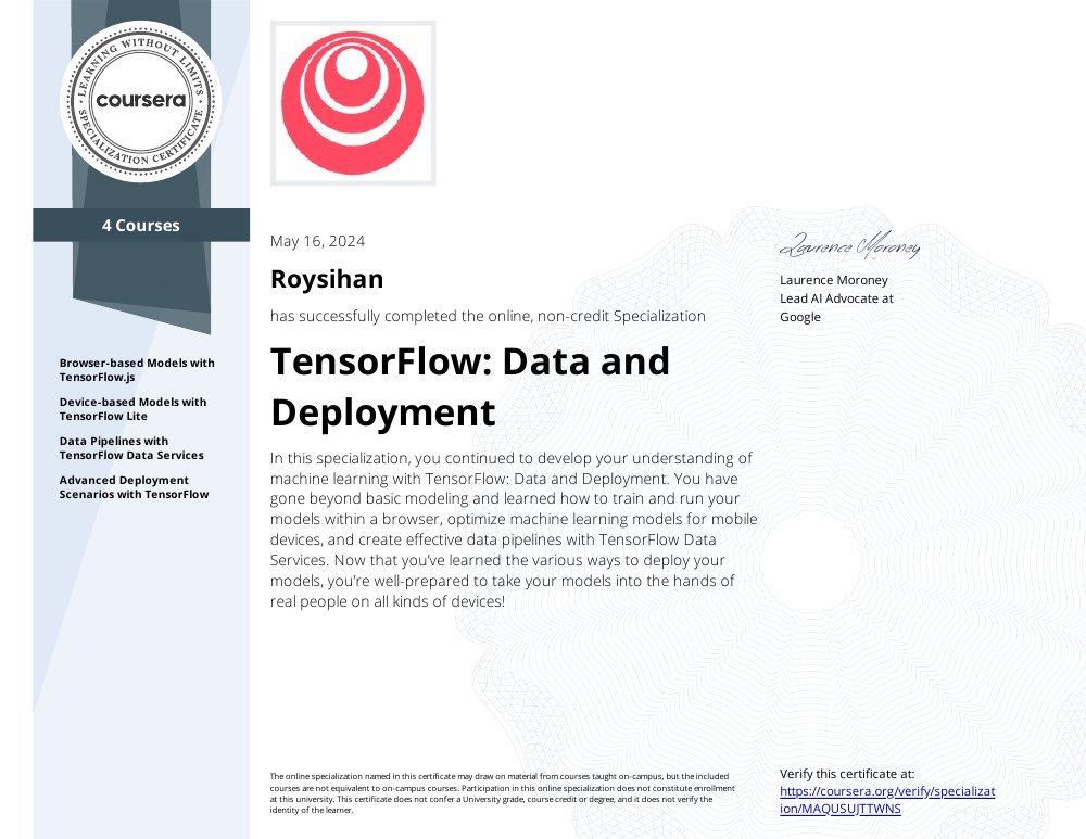 TensorFlow: Data and Deployment