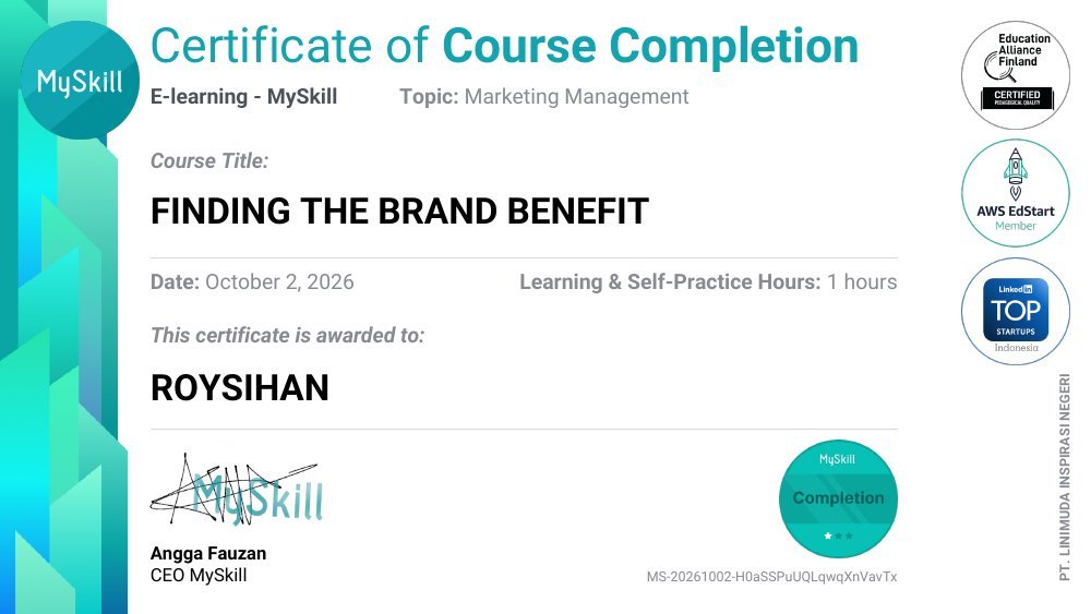 Finding The Brand Benefit