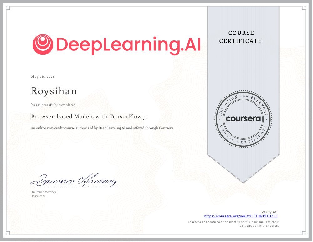 Browser-based Models with TensorFlow.js